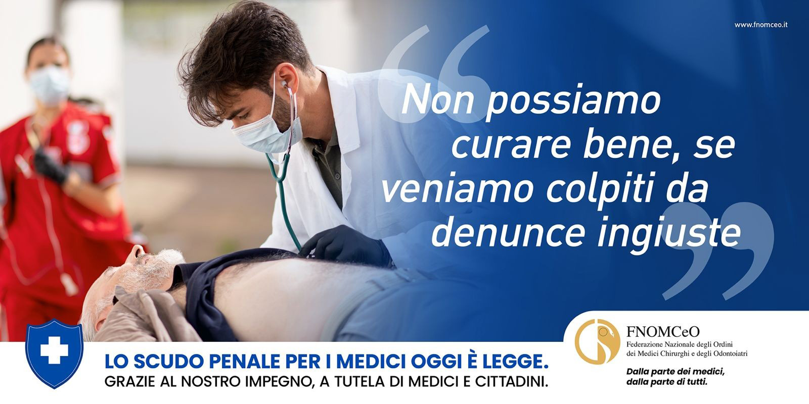 Clicca per accedere all'articolo Campagna FNOMCeO - Scudo penale